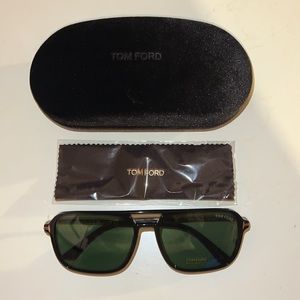 New Tom Ford sunglasses. In original case, never worn with cleaning cloth.